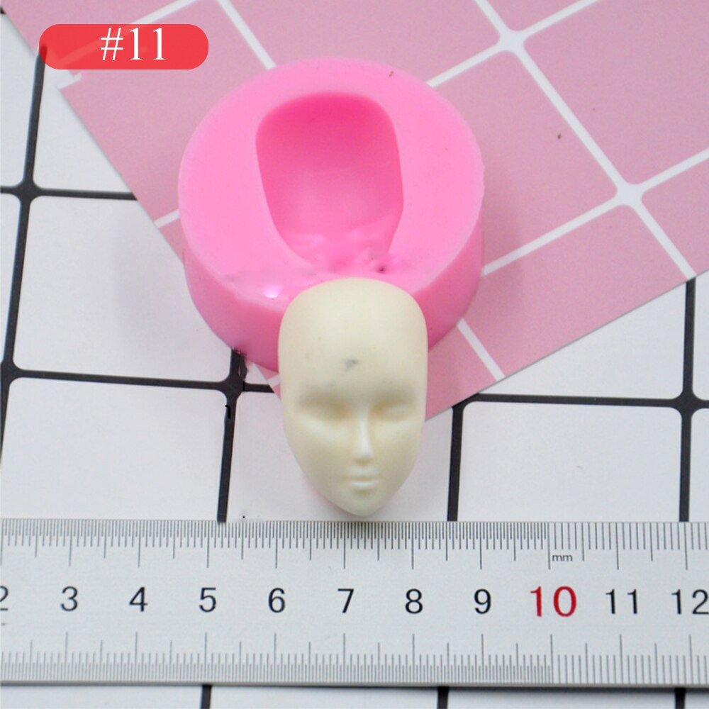 3d flickor prinsessan ansikte dam huvud tårta form docka huvud tårta choklad diy dekor silikon söt dockansikte stampo per fondente: 11