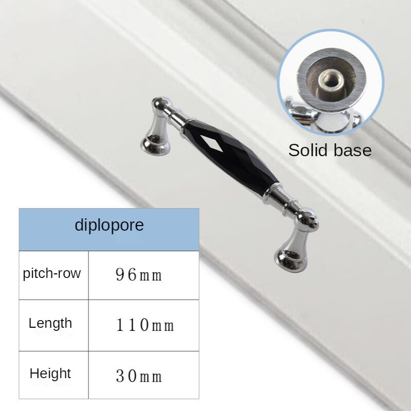 Tiradores de cristal de diamante para muebles, manijas de puerta de armario, cajón, perilla de puerta de armario, Hardware: C