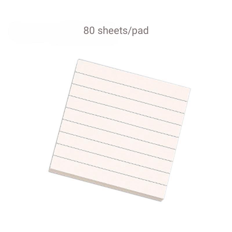 Bloc-notes autocollant en papier Kraft, bloc-notes avec lignes de grilles, parfait pour les Notes et les rappels, 3 paquets: WHITE