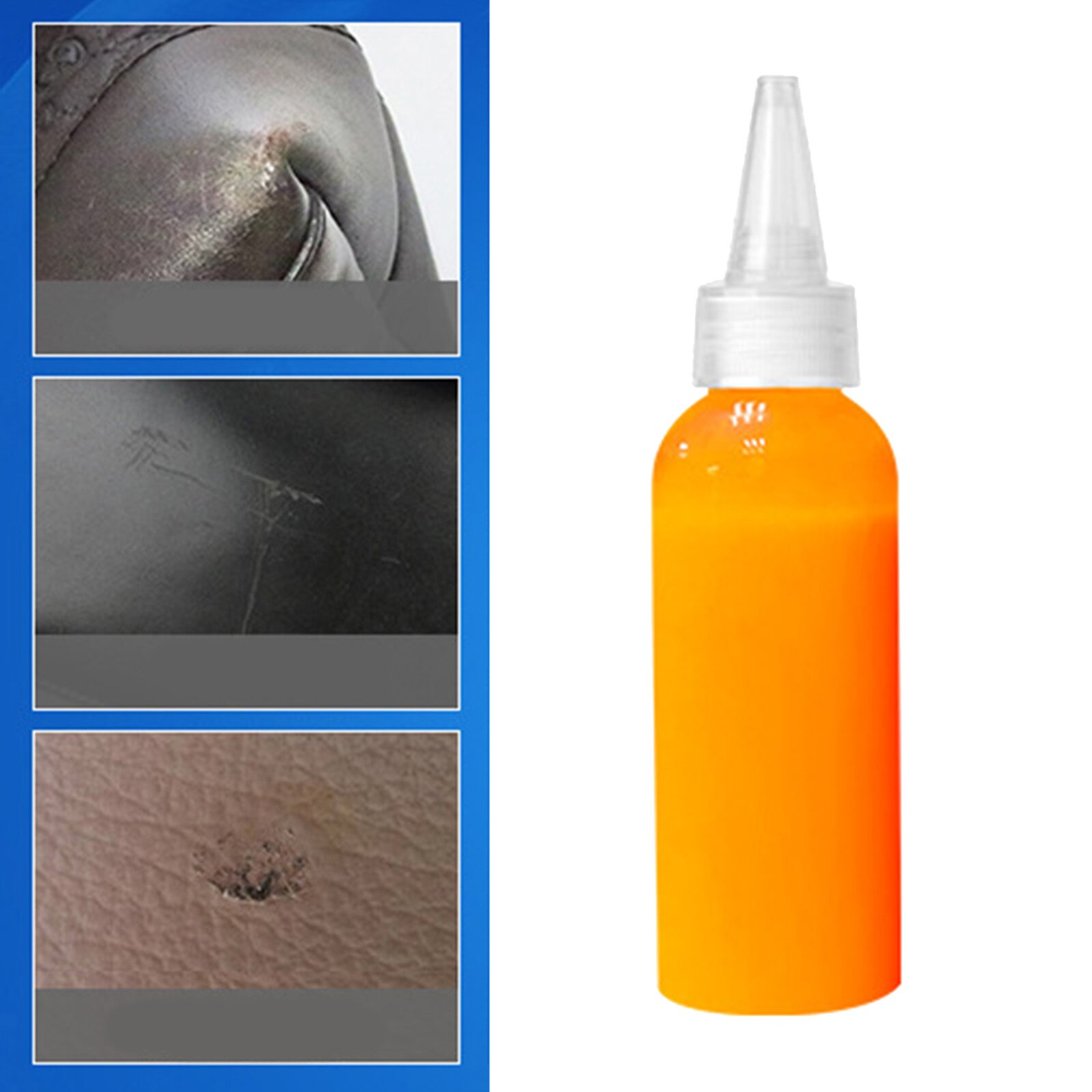 100ML Leather Dye Paint for Restoring &amp; Dyeing All Leathers Restoration: Orange