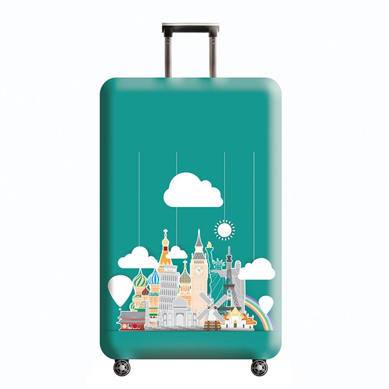 Zagęścić osłona bagażu podróżnego elastyczna osłona przeciwpyłowa nadaje się do 18-32 cal walizka na kółkach case osłona przeciwpyłowa: E    Luggage cover / S