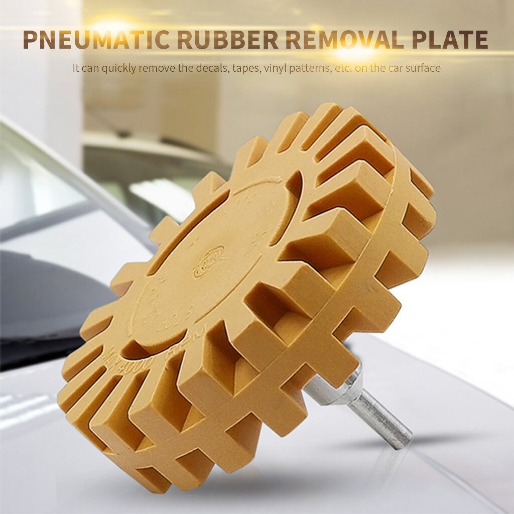 Car Decal Remover Wheel Set - Compatible with Any Drill - Pinstripe Sticker Eraser for Your Truck, Boat, Aircraft - Adhesive Rem