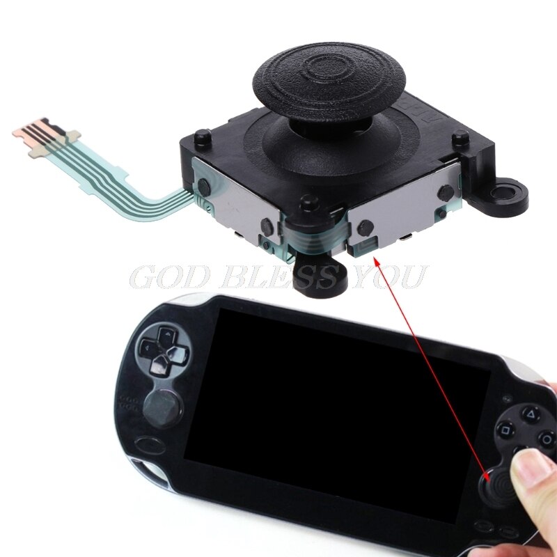 Mando de Control analógico 3D para PS Vita PSV 2000, repuesto de izquierda, derecha,