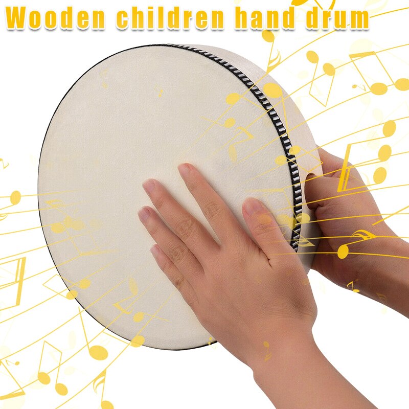 Holz Hand Trommel freundlicher Schlagzeug Spielzeug Holz Rahmen Trommel für freundlicher Musik Spiel S55