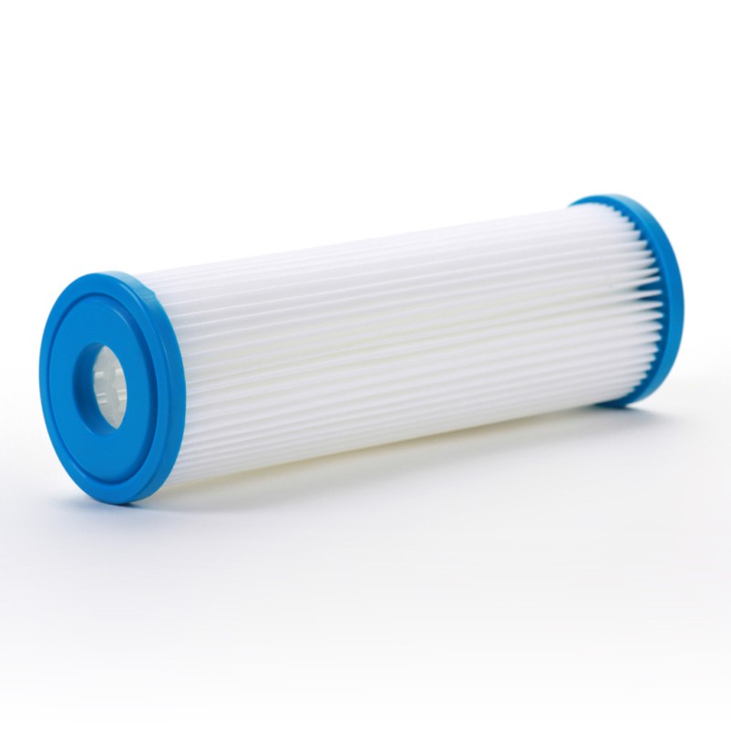 Membrane Solutions 5 micron 10 x 2,5 sediment waterfilter vervangende cartridge voor elk waterfilter 10 x 2,5 inch hele huis RO-systeem, compatibel met GE FXUSC, Aqua-Pure AP110, WHKF-GD05-6 Pack