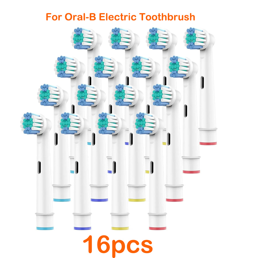 Replacement Brush Heads For Oral-B Sonic Electric Toothbrush Fit Advance Power/Pro Health/Triumph/3D Excel/Vitality 4/8/16pcs: Gold