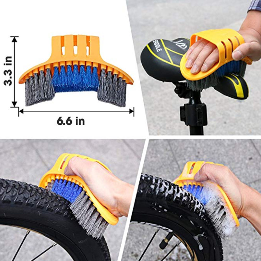 Bicycle Chain Cleaning Tool Kit Mountain Bike Chain Cleaner Scrubber Brushes Wash Set Cycling Chain Repair Protector Accessories