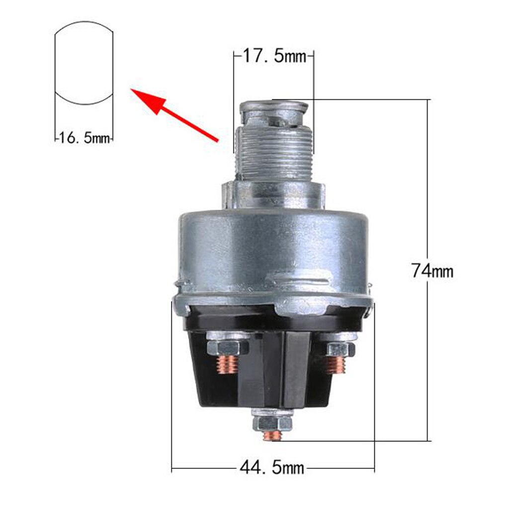 2 Position Ignition Starter Key Switch for Universal Car Truck Key Start