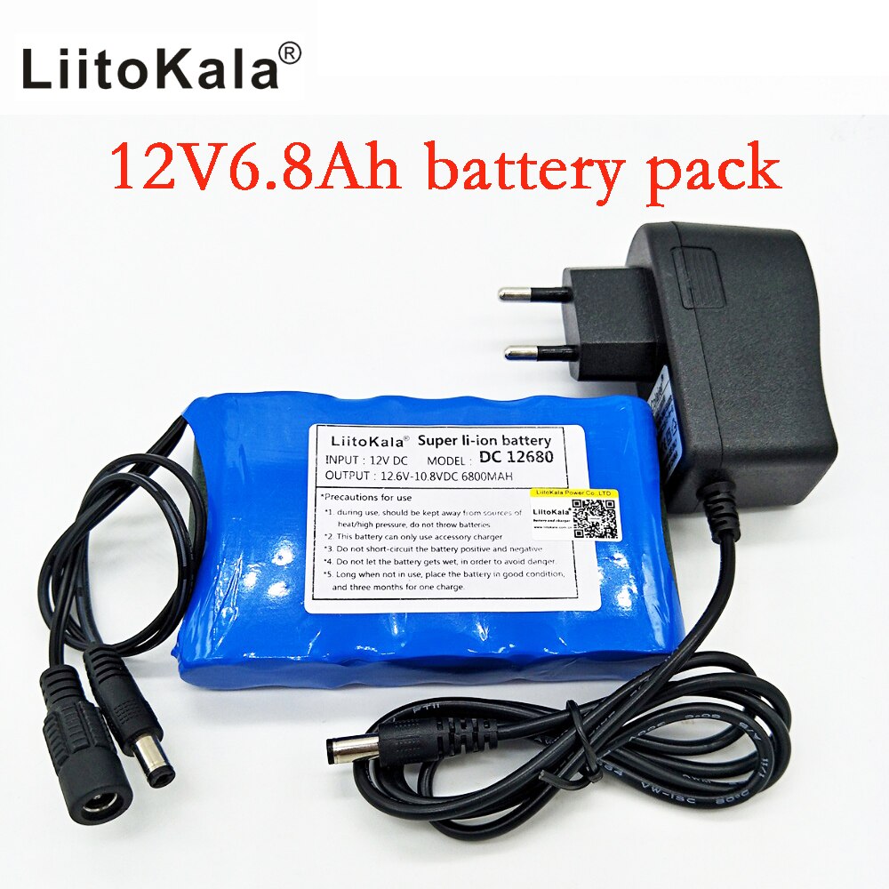 Mspalocell 12V 5600mAh lithium-ion batterij met oplader en aansluitkabel voor radio, camera's, camcorders, elektronisch orgel, doe-het-zelf leeslamp, telescopen, sonar, signaalinstrument