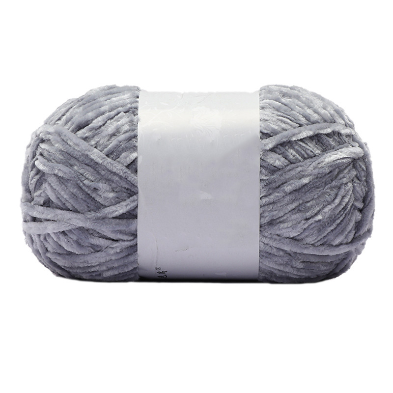 1Pc 100g Velvet Yarn For Hand Knitting Chenille Crochet Yarn Soft Threads Baby Line For Sweater Scarf Doll Amigurumi 180m/7086i: Red