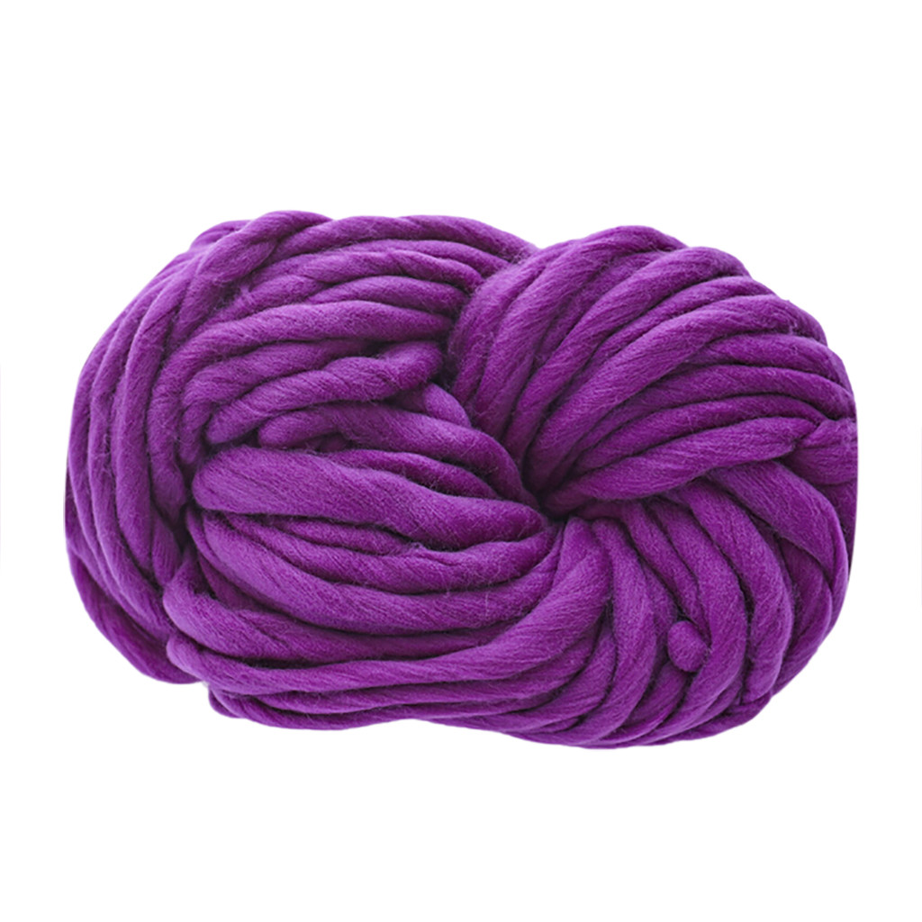 250G Super Breien Deken Chunky Garen Dikke Arm Zwervende Omvangrijk Merino Wol Garen Haak Draad Breien Dekens Hoed Sjaal # YL1: Purple 