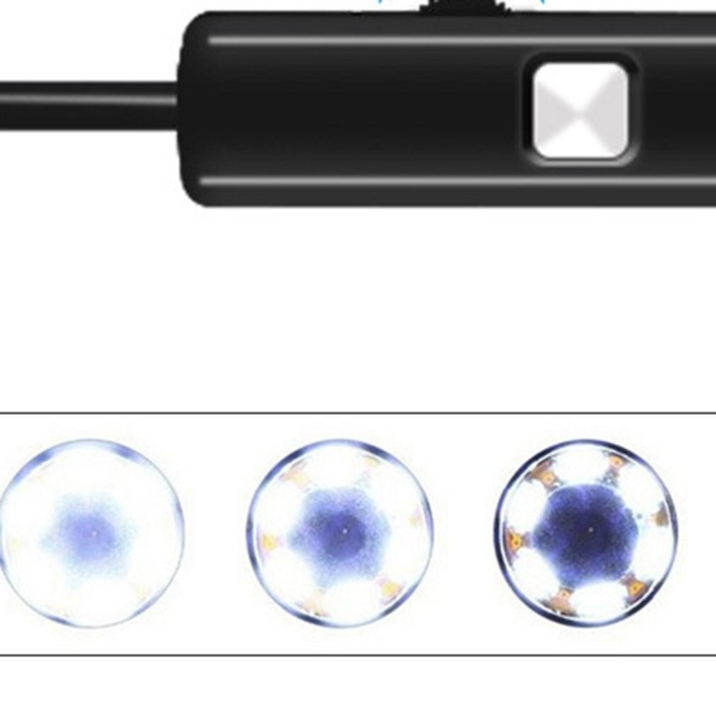 Justerbar android ultra klar trådløs telefon endoskop vandtæt 7mm kamera mini mobiltelefon endoskop