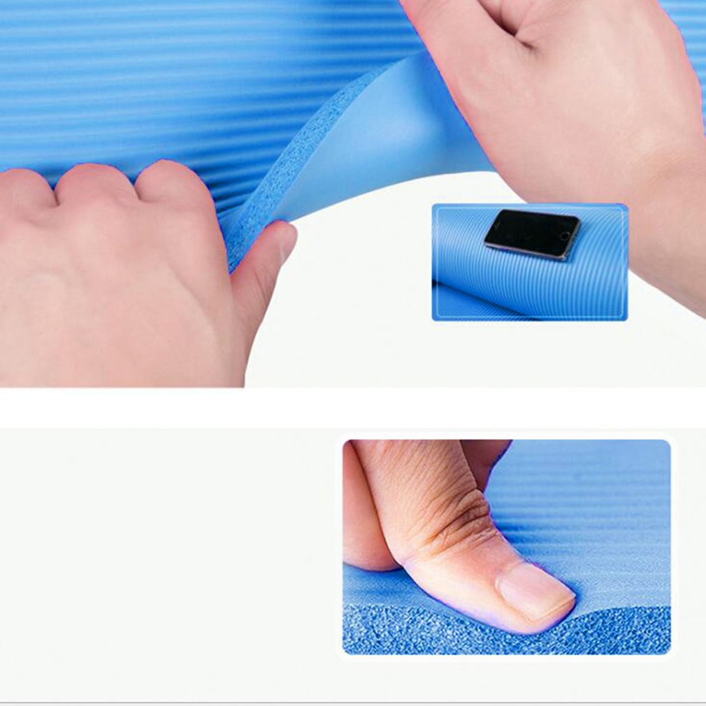 Yoga Mat 1830*610*6mm With Position Line Non Slip Carpet Mat For Beginner Environmental Fitness Gymnastics Mats