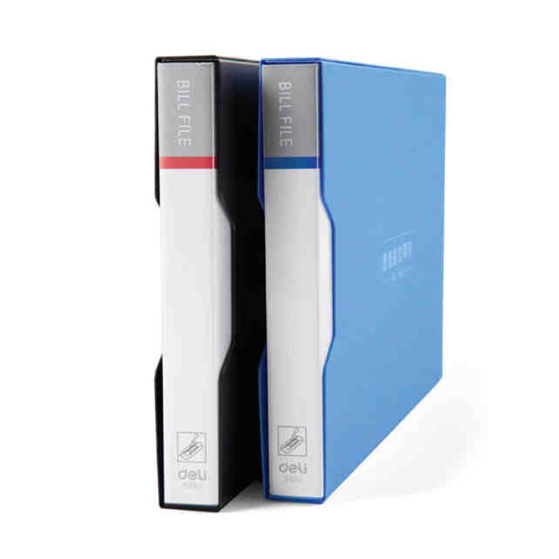 DL 5355 invoice clip financial office data holder Small folders Black blue Office translation student utensils