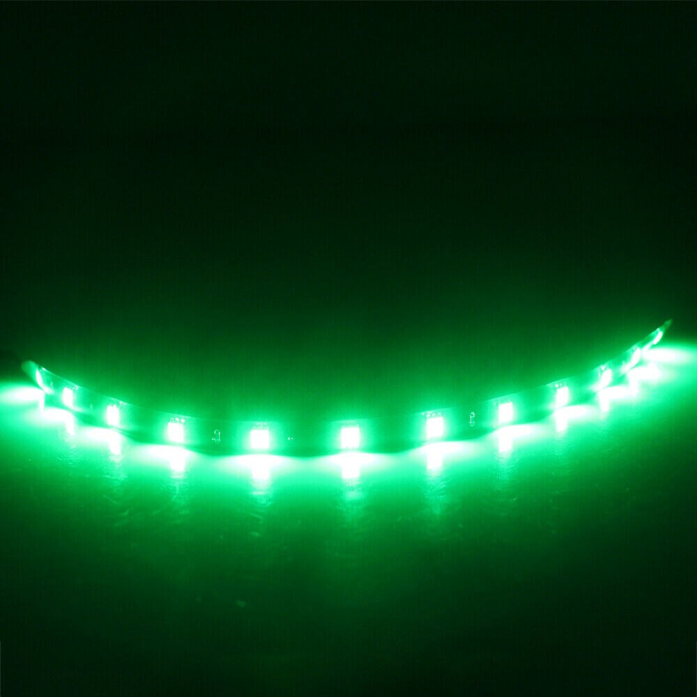 30Cm Motor Led Strip Smd Underbody Decoratieve Strip Licht Voor Auto Motorfiets Mooie Decoratieve Zachte Verlichting 5050 Led: green