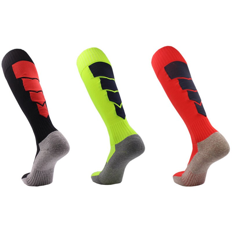 Men Compression Long Soccer Socks Cushion Non-slip Breathable Thicker Football Stocking Training Sports Cycling Socks