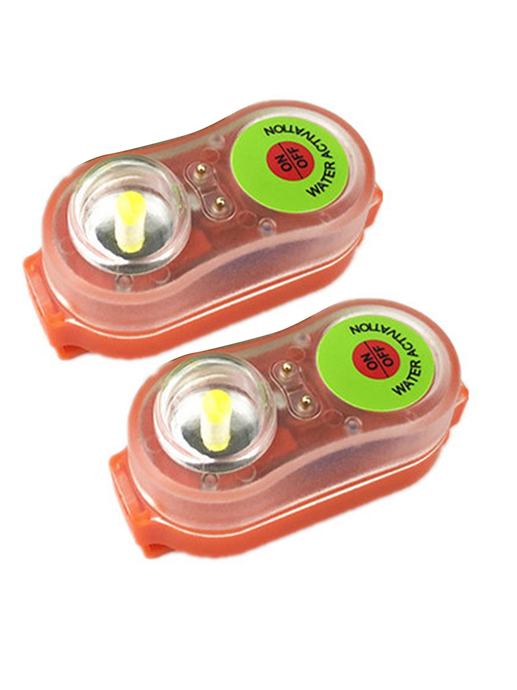 2 Stuks Surfen Reddingsvest Licht Led Lithium Zwemvest Licht Marine Positie Indicator Licht Kano Kajak Self-Verlichting fabulous