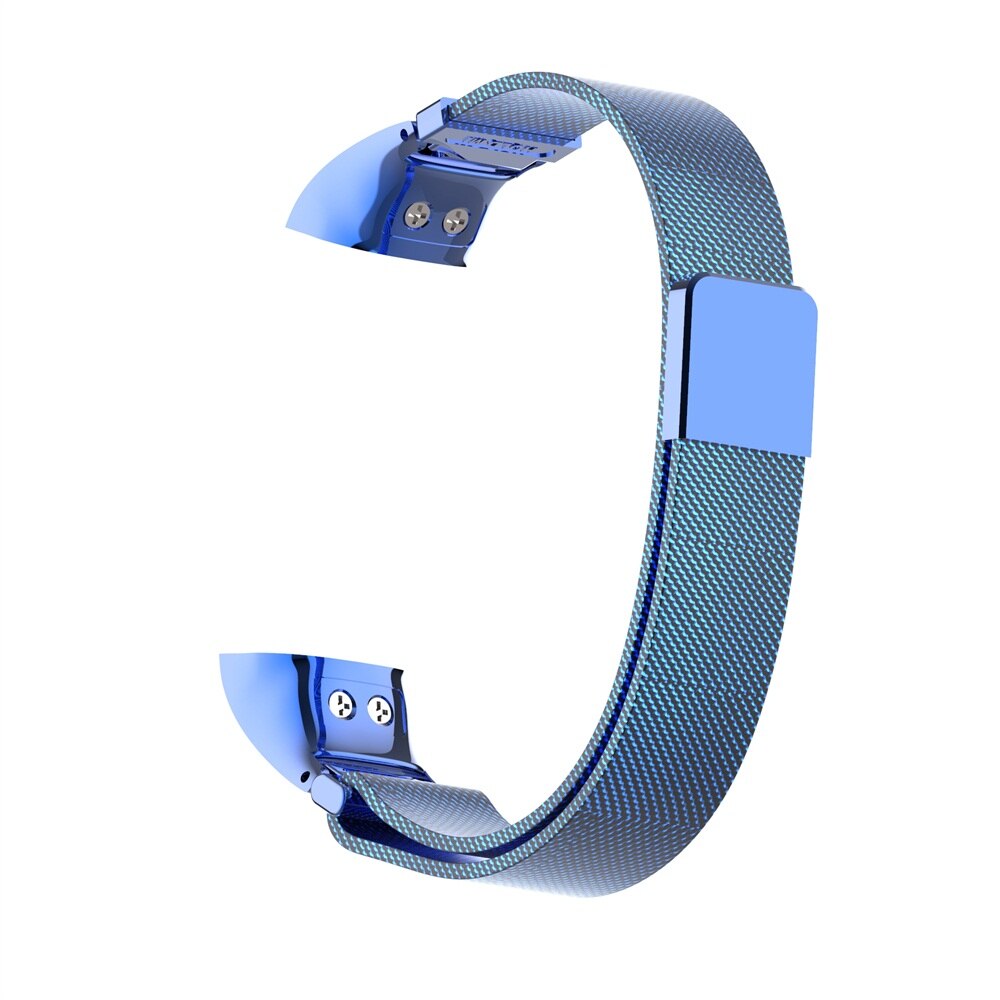 For Huawei Honor Band 5 4 Luxury Metal Loop Watch Band Magnetic Replacement Smart Watch Strap Bracelet Wristbands: blue