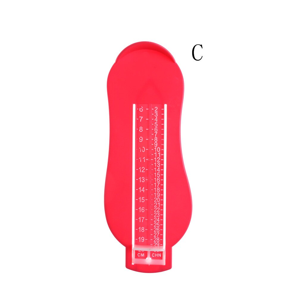 Barn spædbarn fod måle måler sko størrelse måle lineal værktøj baby barn sko småbarn spædbarn sko fittings måler fod måle: C