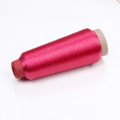 Manual Knitting Thread Bright Silk Gold Thread Silver Thread Computer Embroidery Cross Stitch Silk Thread DIY Production3600M: Deep rose