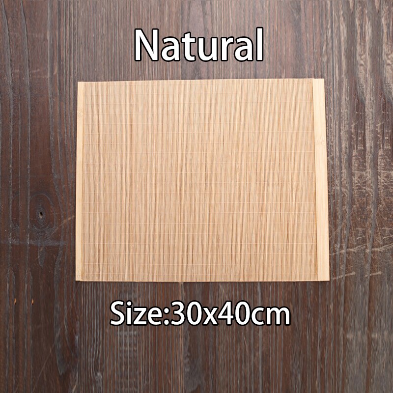 Natural Bamboo Table Mat Tea Dining Insulated Table Runner Japanese Style Woven Placemat Home Cafe Restaurant Decor Coaster: 03