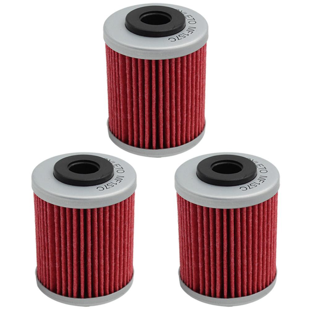 Cyleto oliefilter til ktm 250 exc 250 2002 2004-2005 660 sms 660 2004 540 sxs racing 540 2001-2004 450 xc 450 2004 450 sms 2004: 3 stk-rød