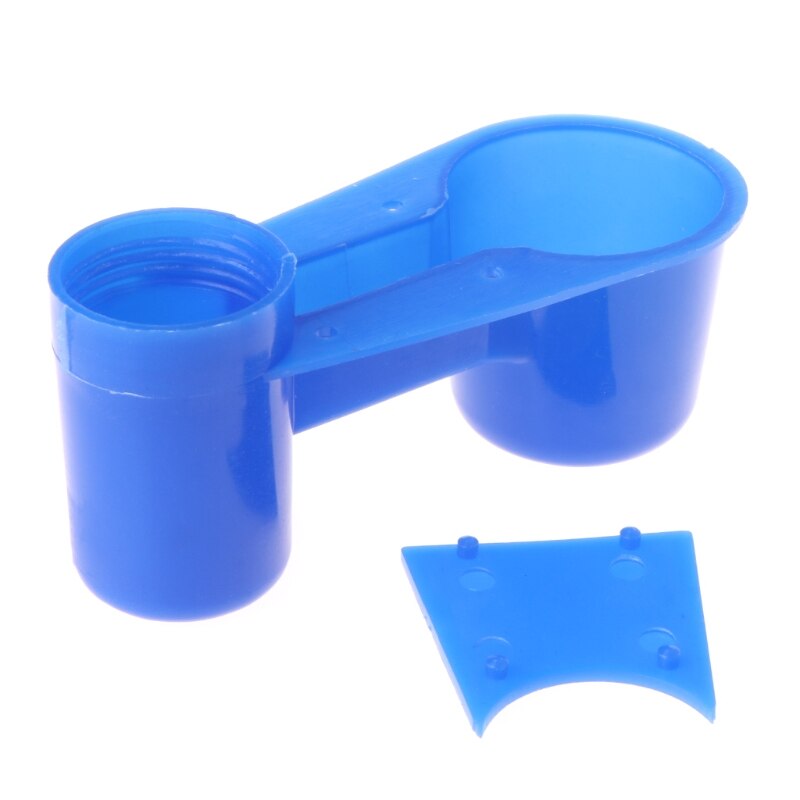 Plastic fugl vand feeder drikker foder kop papegøje due kylling haveredskaber