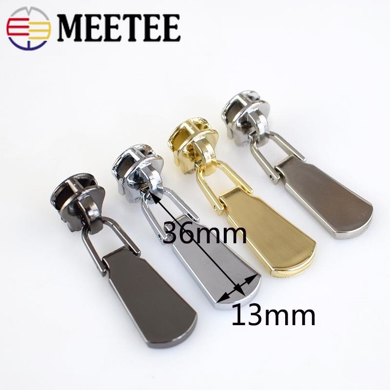 10pz di Modo di 5 # Cursori e ganci per chiusure lampo per Giubbotti I Vestiti del Metallo Chiusure lampo cerniera lampo kit di Riparazione Testa Della Chiusura Lampo Borsa FAI DA TE Accessori per il Cucito KY699