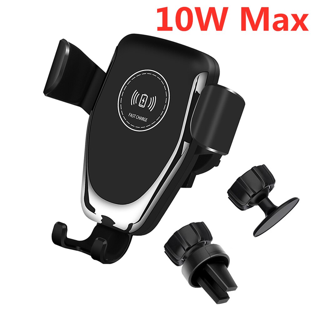 Fdgao qi 15 w carregador sem fio suporte de montagem do carro para iphone 11 pro max xs xr x 8 samsung s9 s10 nota 10 9 carga rápida telefone titular: 10W