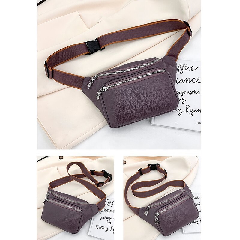 Neue Feste Farbe Taille Tasche Für Männer fanny Packungen Stil Gürtel Tasche Einhorn Frauen Taille Pack Reisen praktisch Taschen: bohne Paste