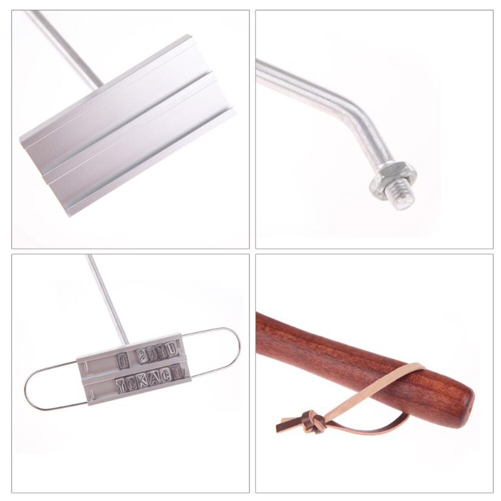 DIY Steak Meat Branding Iron Signature Name Marking Stamp BBQ Changeable Letters BBQ Letter Branding Rod S02