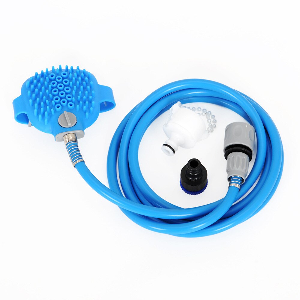 Hond Bad Artefact Bad Douche Siliconen Mondstuk Met Massage Tanden Hond Massage Douche Dual-Gebruik Artefact Kat Hond toiletartikelen