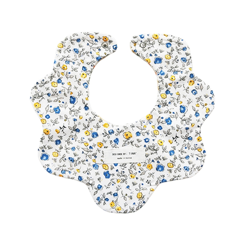 Bavaglini per neonati in morbido cotone stampa su due lati asciugamano Saliva neonati ragazze alimentazione alimentare panni Burp grembiule Bandana roba per bambini