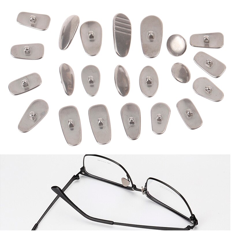 Metall neseputer titanium legering briller nese pads briller nese pads melon frø vanndråper runde briller tilbehør  gh882