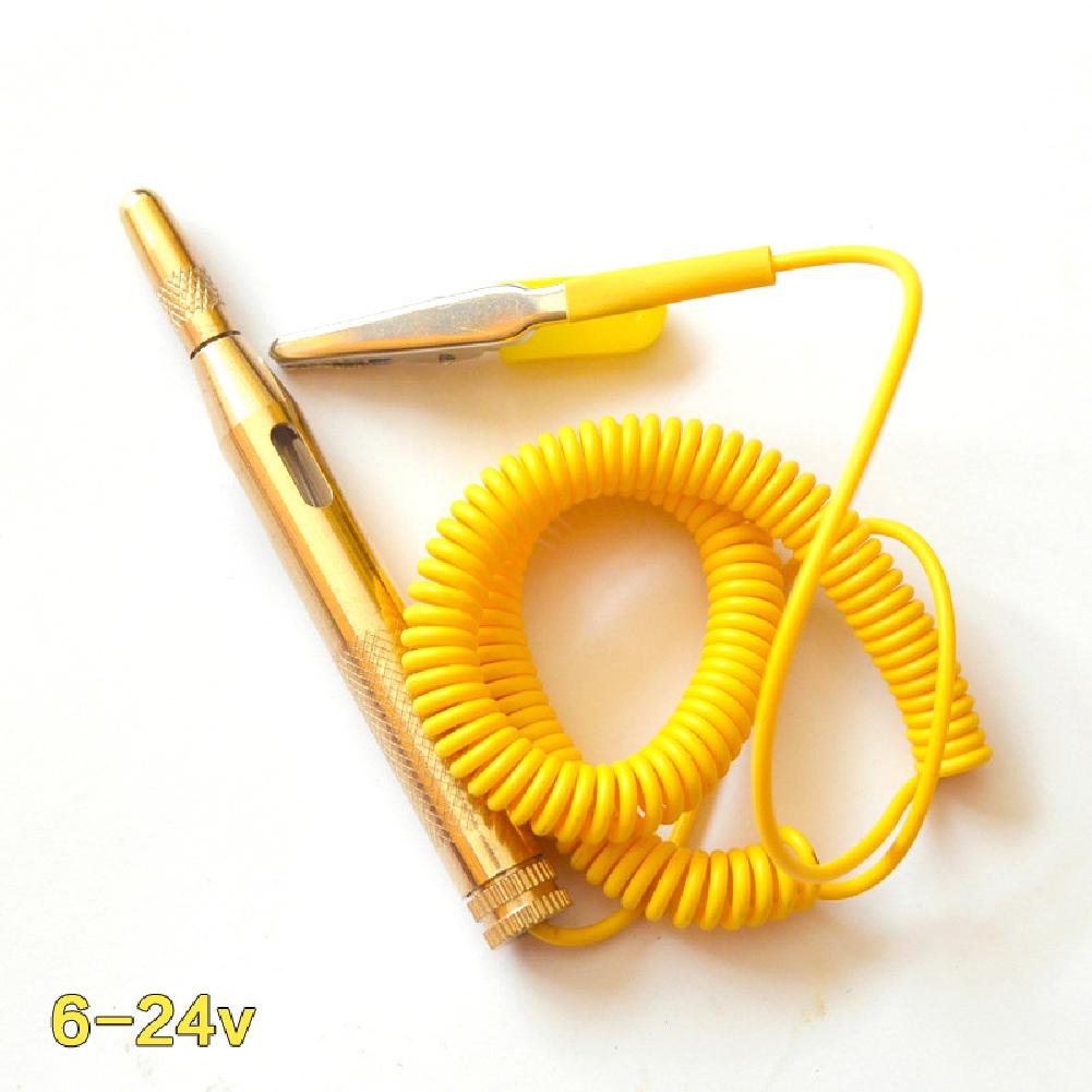 6V 12V 24V Dc Auto Vrachtwagen Voltage Circuit Tester Auto Test Voltmet Lange Probe Pen Gloeilamp auto Onderhoud Gereedschap