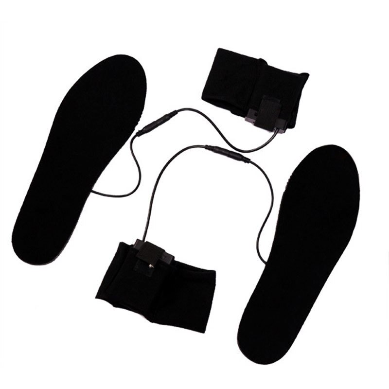 4.5 v Batería de Fibra de Carbono Calienta Plantilla Mujeres Hombres Invierno Plantilla Térmica Plantilla Del Zapato Del Pie Eléctrica