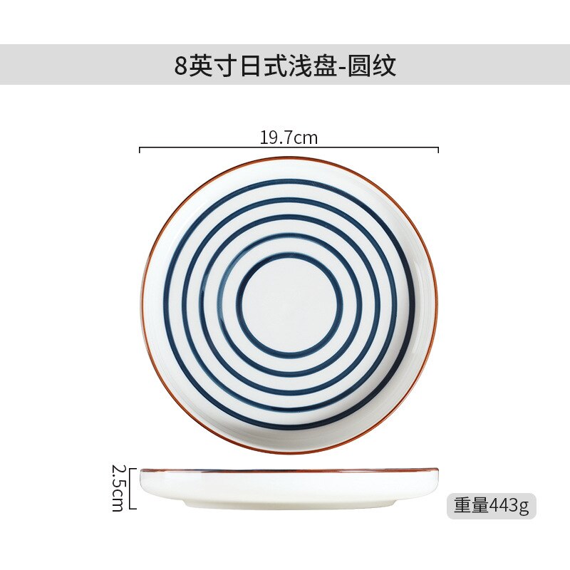 Platos de cerámica PARA CENA, aptos para microondas, horno, lavavajillas, resistentes a los arañazos, vajilla japonesa, platos de porcelana para Cocina: Rojo