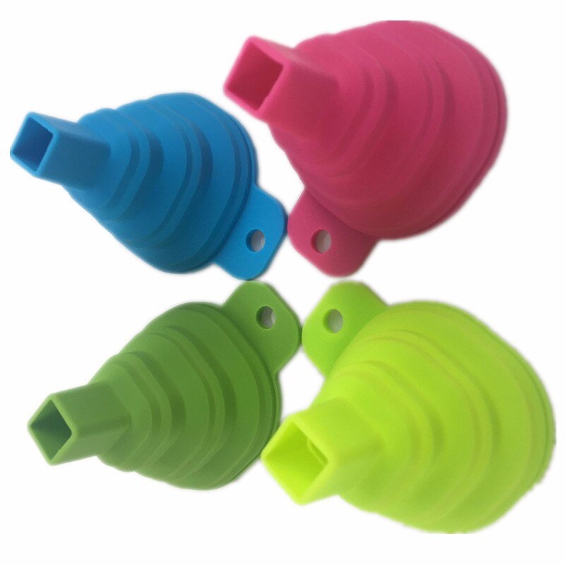 2 uds. De gran , Mini Gel de silicona plegable estilo embudo tolva cocina utensilios de cocina Accesorios F0077