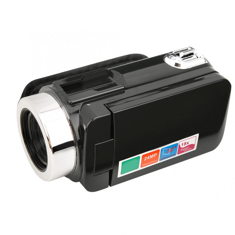 vlog camera 3 inch LCD Screen Video Camera DV Camcorder 18X Digital Zoom HD 1280*720 24MP Cam with Built-in Speaker filmadora: Standard