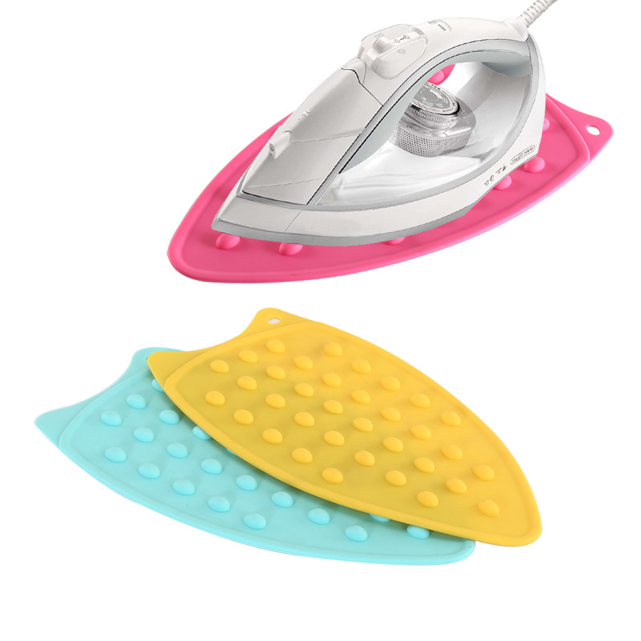 Cojín para plancha original de silicona antideslizante y resistente al calor, protección de seguridad en , almohadilla de descanso para planchar, placas de aislamiento, accesorios para el hogar