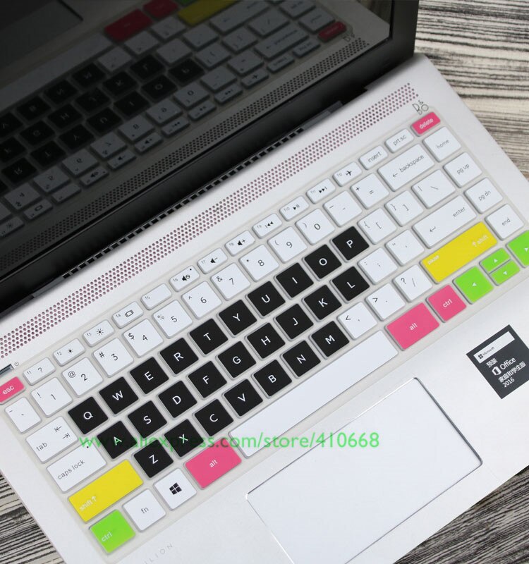 Housse de protection de clavier en Silicone pour ordinateur portable HP Pavilion x360, avec écran tactile 2 en 1, 14 pouces, 14M-BA011DX 14M-BA013DX 360: Color 2