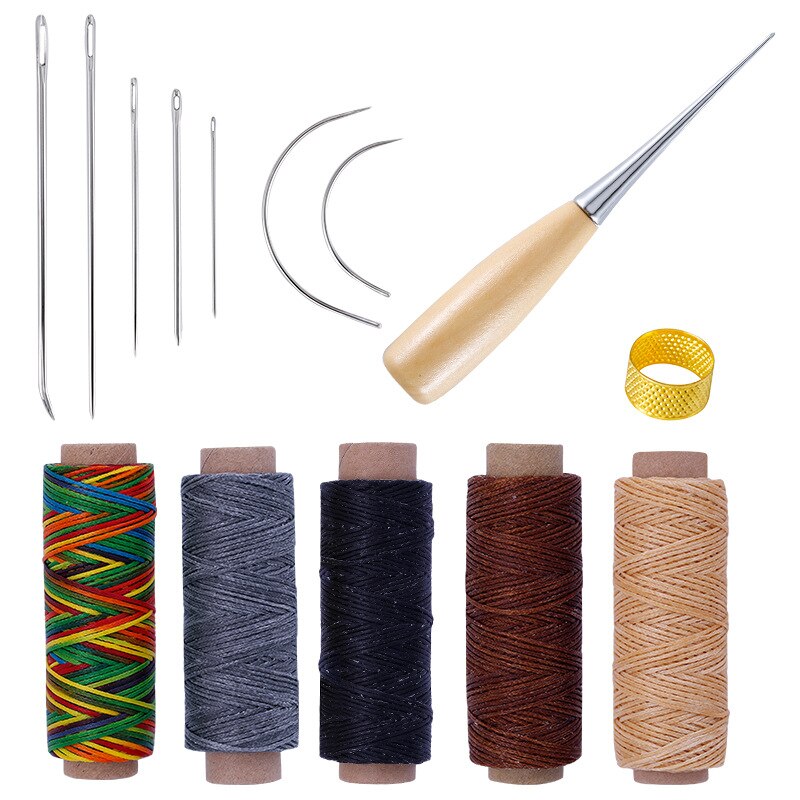 1 Juego de agujas de coser de cuero Awl accesorios de costura de artesanía costura Awl zapatos de cuero herramienta de costura de lona