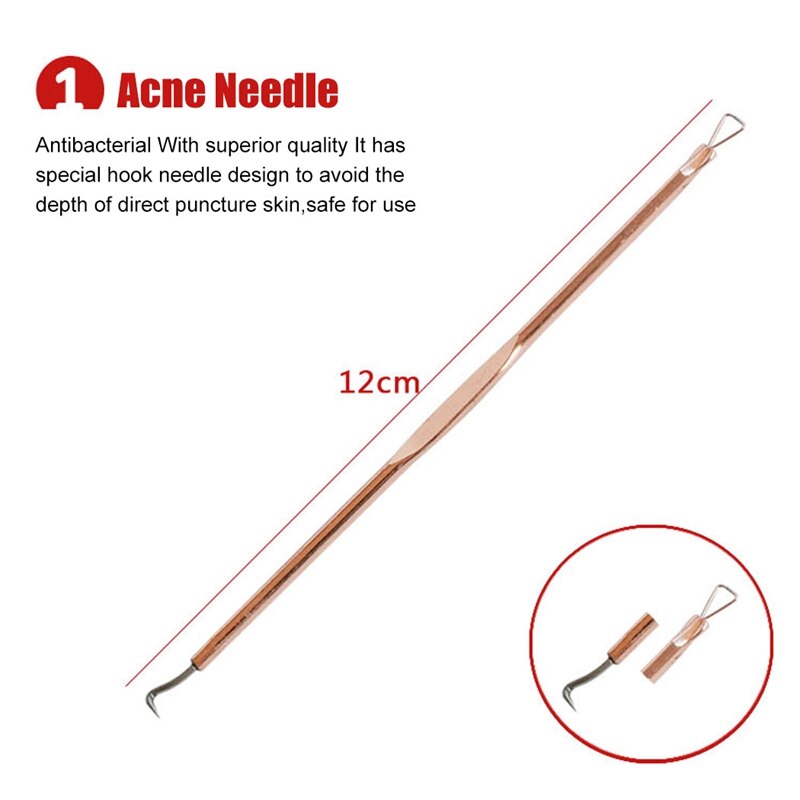 4-8pcs Acne Pin Pimple Extractor Risk Free Pimple Pin Stainless Steel Blackhead Remover Pimple Extractor Facial Care Tools
