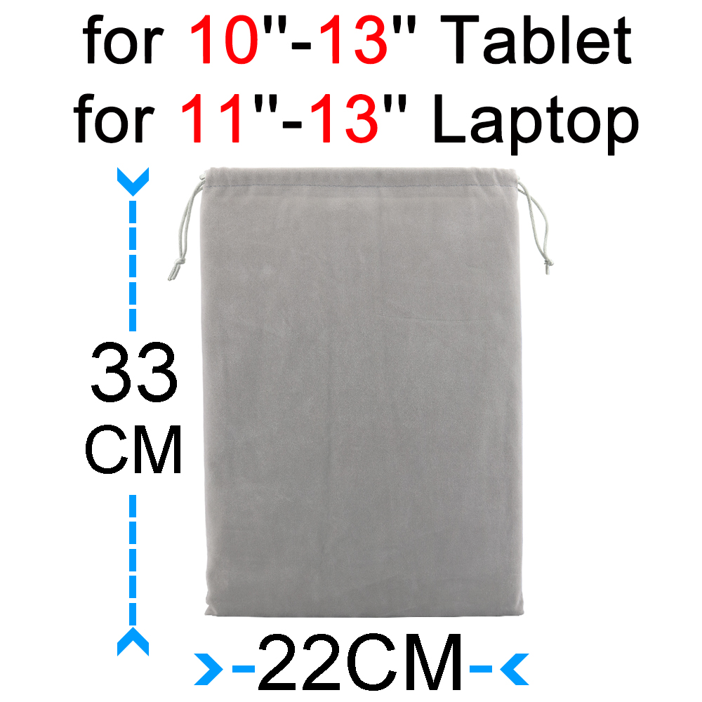 Uniwersalny pokrowiec na laptopa do MacBook Pro 14 Air 13 12 11 15 16 15.6 cala, szara torba na notebooka, worek ze sznurkiem, wkładka do torebki na HP Lenovo: Brązowy