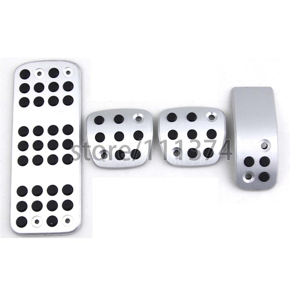 NULLA LHD Gemodificeerde Styling Aluminium Voetsteun Pedalen Koppeling Gas Brandstof rempedaal Handleiding Pedaal Voor Peugeot 206 CC MT vervanging: type1