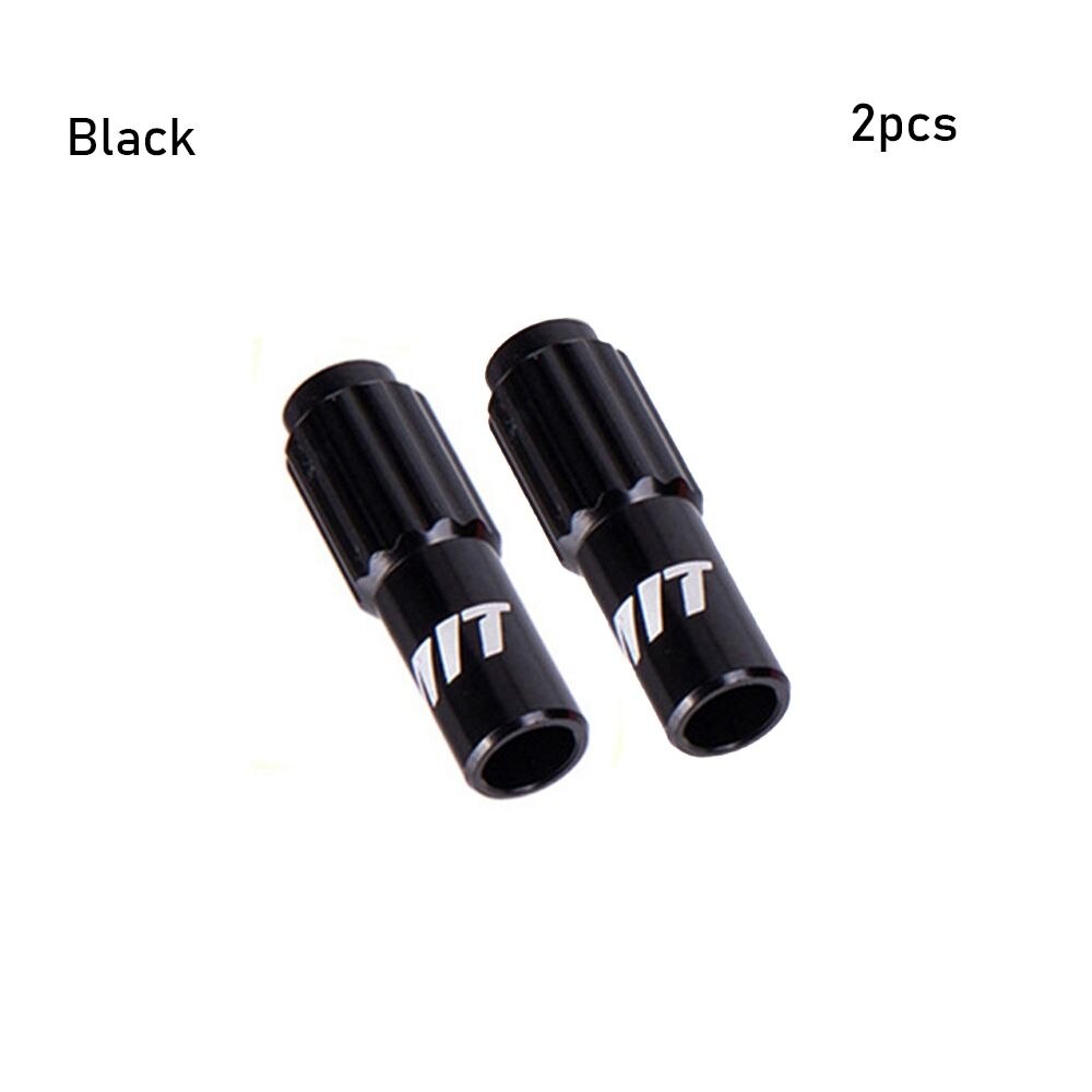 Micro Adjustable Screws MTB Bike Brake Cable Gear Shift Connector Bike Shifter Cable Line Parts Regulator Adjust Housing Caps: Black 2pcs