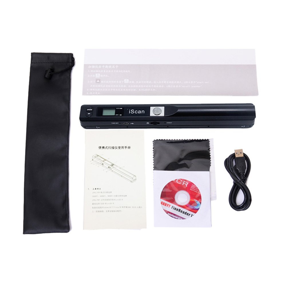 Pequeño escáner portátil bolígrafo escáner Mini compacto portátil alta definición escáner bolígrafo de escaneo USB LESHP