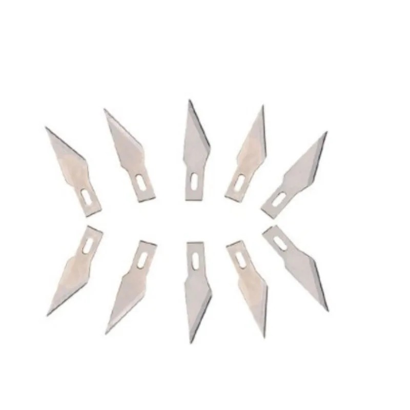 Neue 50/100 stücke Messer DIY Holz Carving Obst Lebensmittel Skalpell Handwerk Skulptur Schneiden Werkzeug Metall Gravur Klingen Messer Holz Carving