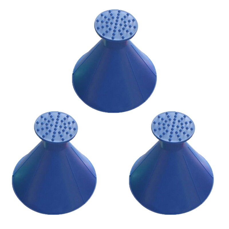 1/3Pcs Magic Auto Ijskrabber Auto Venster Kegel Schraper Trechter Sneeuw Remover Apparaat Auto Voorruit Borstel voor Sneeuw Schoonmaken Tool: green