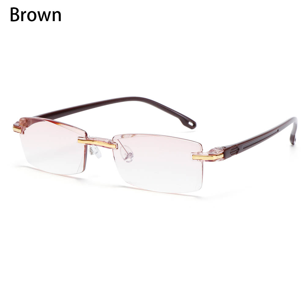 1PC Flexible Ultralight Reading Glasses Rimless Memory Titanium Eyeglasses Vision Care Presbyopic Eyewear Strength +1.0~+4.0